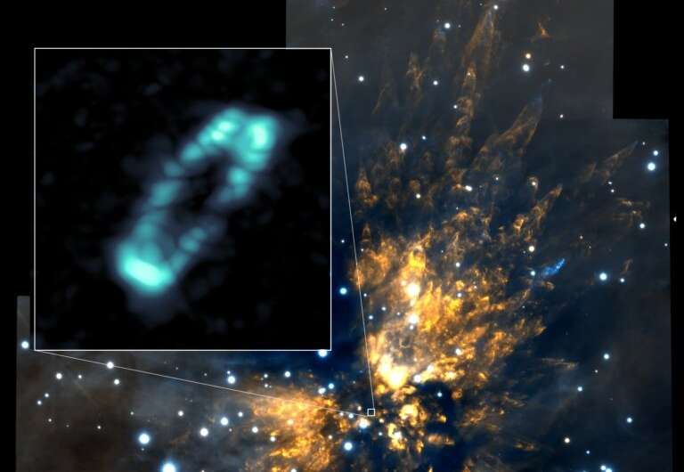 Liberal sprinkling of salt discovered around a young star