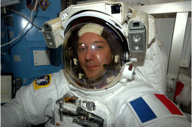 Luca powers up for a spacewalk