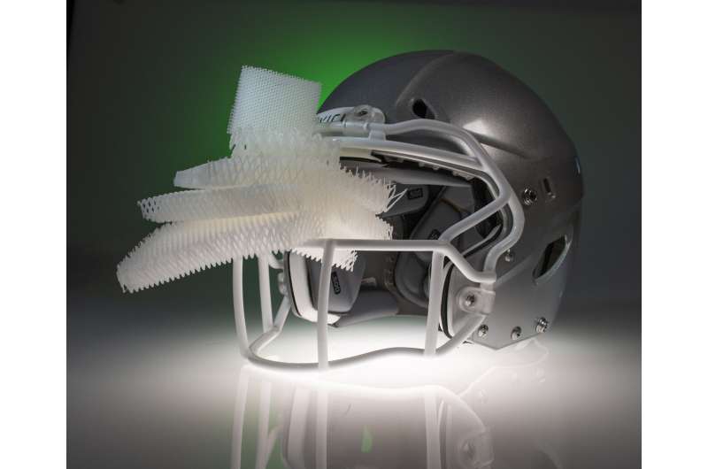 Material for safer football helmets may reduce head injuries