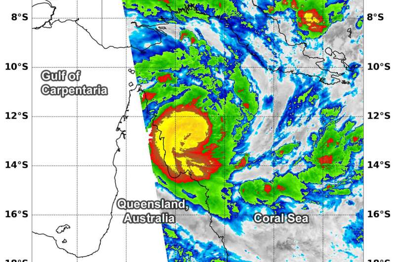 NASA finds heavy rainfall potential in new Tropical Cyclone Trevor
