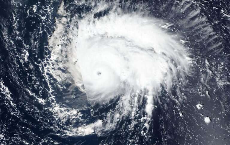NASA finds Typhoon Bualoi rapidly intensified