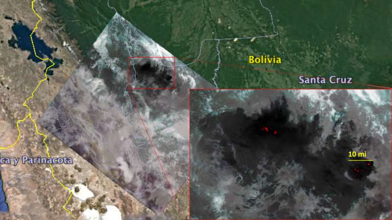 NASA's ECOSTRESS detects Amazon fires from space