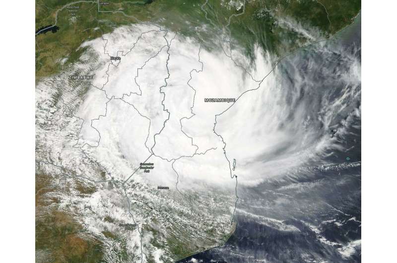 NASA tracks Tropical Cyclone Idai over Mozambique