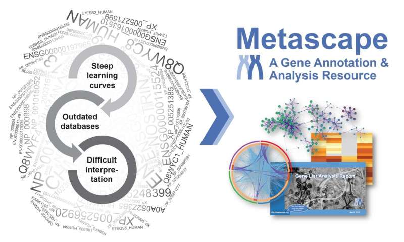 New Metascape platform enables biologists to unlock big-data insights