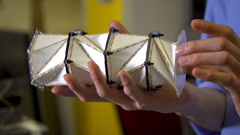 Origami-inspired materials could soften the blow for reusable spacecraft