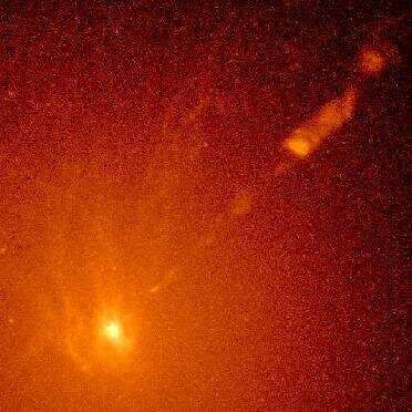 Quasar jets confuse orbital telescope