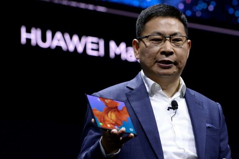 Richard Yu, head of Huawei's consumer business group, unveiled the Mate X phone with a folding screen. &quot;Our engineers worke