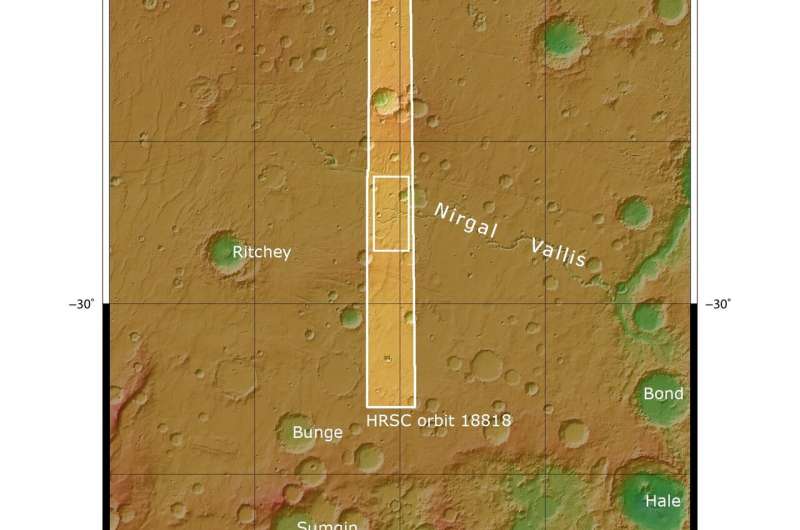 River relic spied by Mars Express