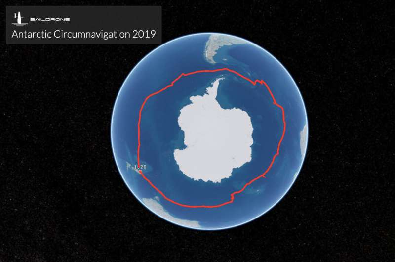 Saildrone is first to circumnavigate Antarctica, in search for carbon dioxideAugust 5, 2019