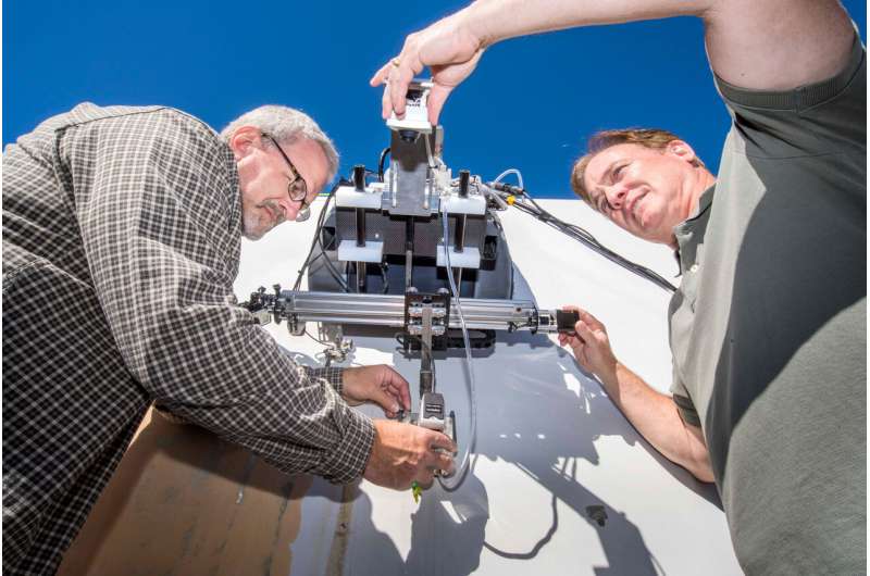 Sandia’s crawling robots, drones detect damage to save wind blades