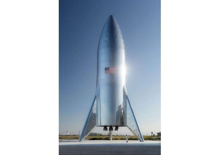 SpaceX CEO Elon Musk has unveiled the first pictures of a retro-looking, steely rocket called Starship that may one day carry pe