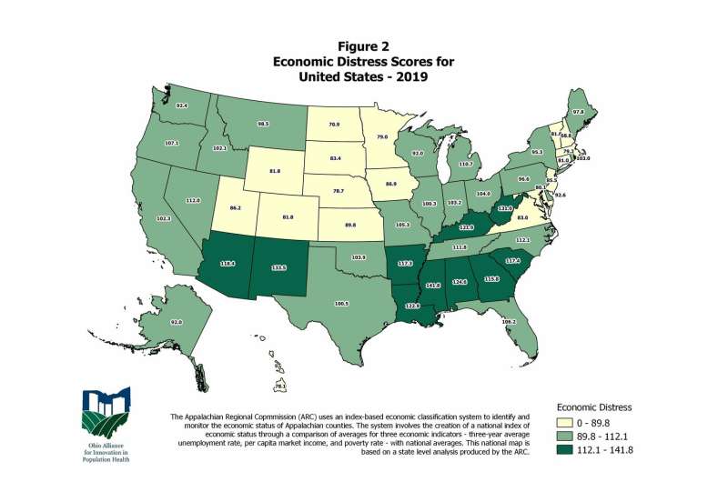 Study ranks performance of each state's economy over the past decade
