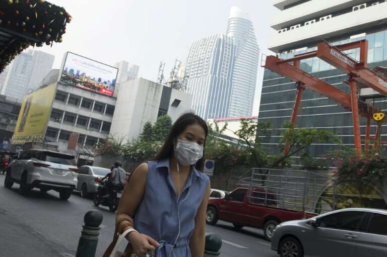 Thais woke up Monday morning to another day of murky air blanketing Bangkok