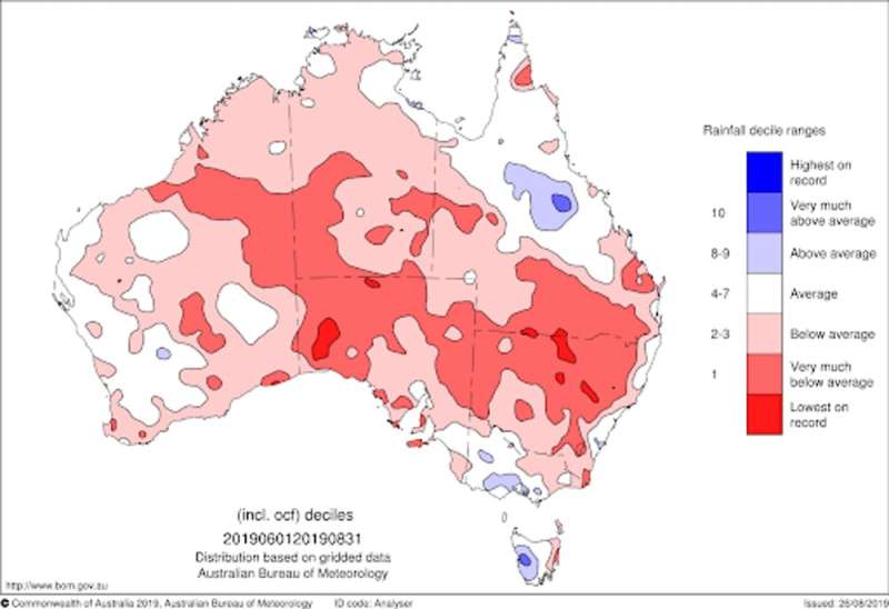 The Australian winter was dry, the spring will likely be dry  – here's why