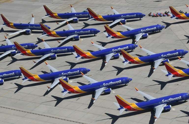 The global fleet of Boeing 737 MAX planes has been grounded, including those owned by Southwest Airlines, seen here last month i