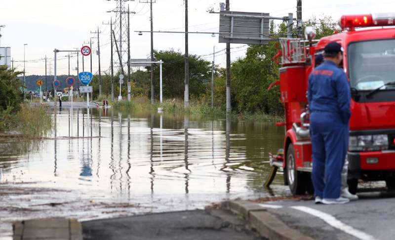 The heavy rain comes just two weeks after a major typhoon hit the region