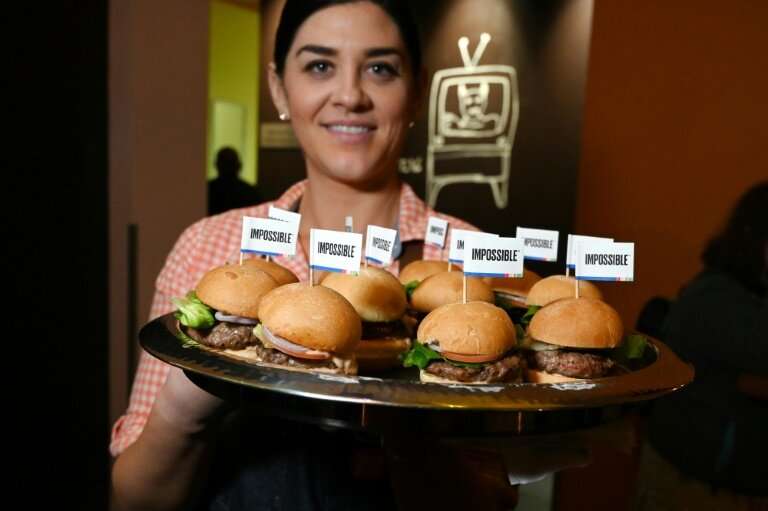 The Impossible Burger, being shown off at CES in Las Vegas in January 2019, was a pioneer in the alternative protein market