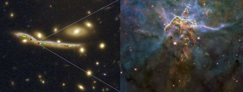 The stellar nurseries of distant galaxies