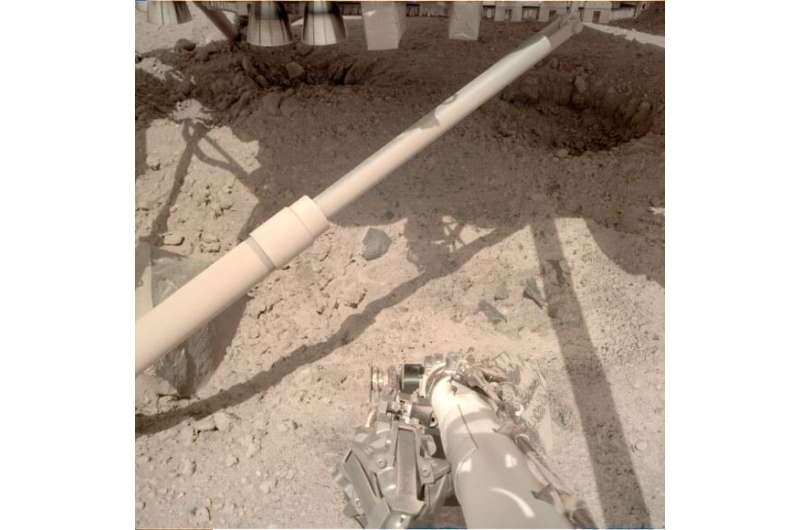 This is what the ground looked like after inSight landed on Mars