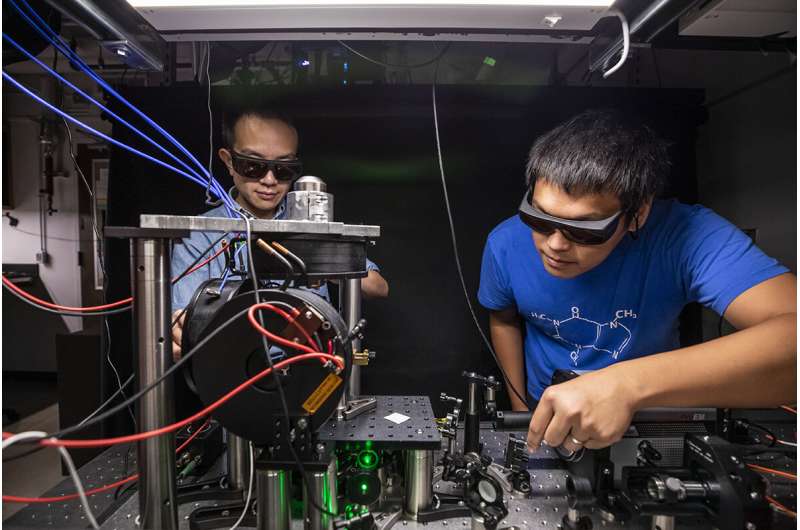 Tiny quantum sensors watch materials transform under pressure