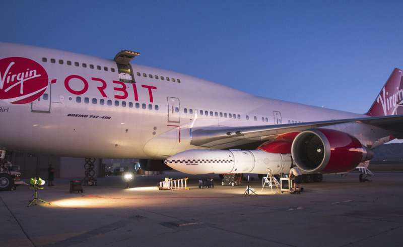 Virgin Orbit conducts drop-test of rocket from Boeing 747