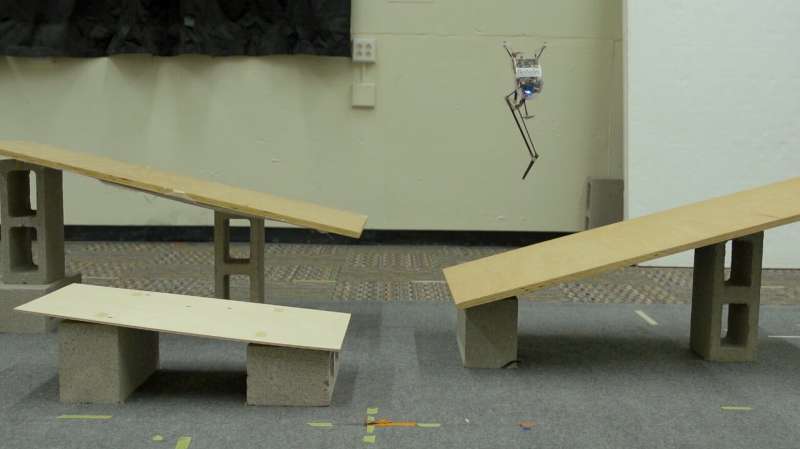 With a hop, a skip and a jump, high-flying robot leaps through obstacles with ease