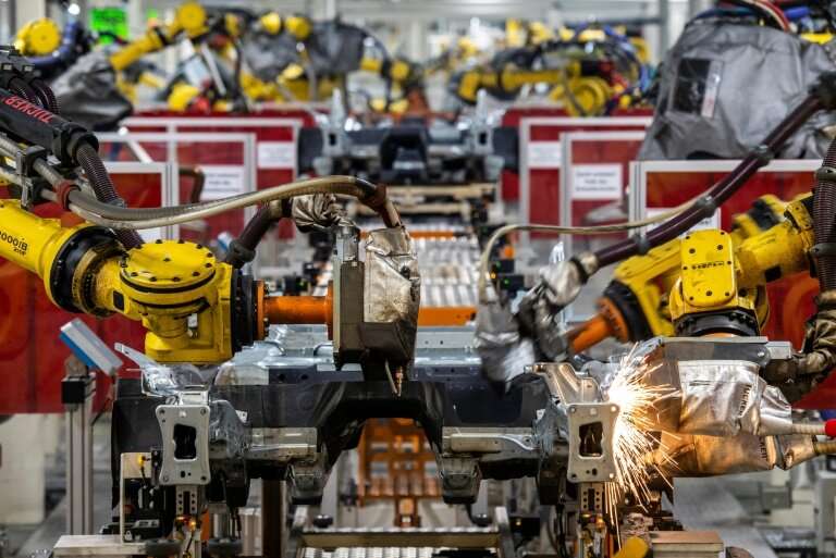 With more fully automated production lines like this one at its headquarters in Wolfsburg, Germany, Volkswagen will have less ne