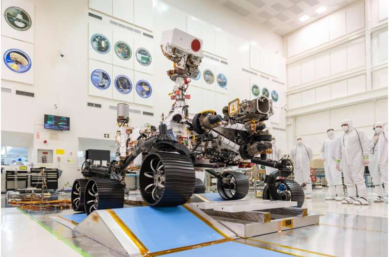 NASA's Mars 2020 rover completes its first drive