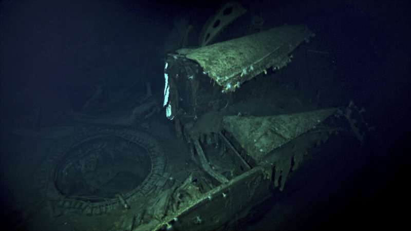 Deep-sea explorers find sunken warship from key WWII battle