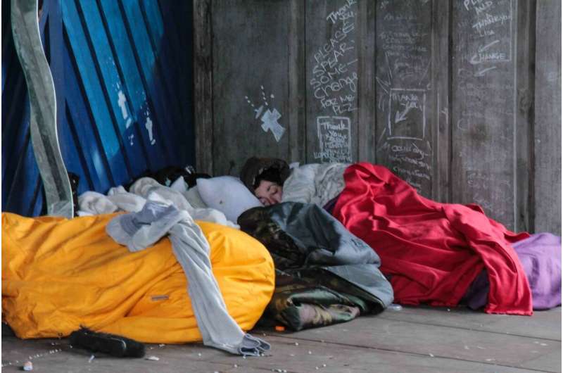 Study confirms serious health problems, high trauma rates among unsheltered people in U.S.