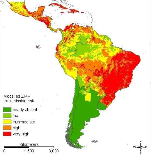 Researchers developing maps on Zika virus infection risk