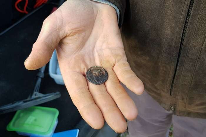 How two metal detectorists discovered a complete Roman treasure