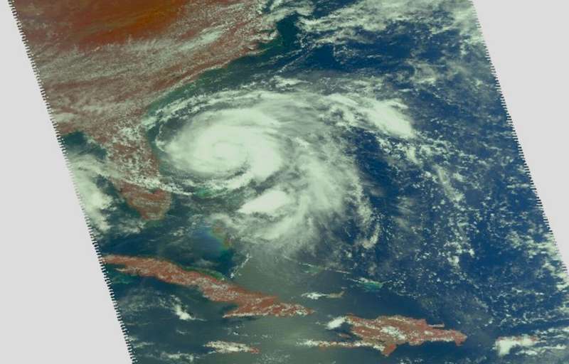 NASA finds Humberto strengthening off the Florida Coast