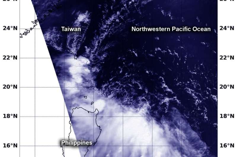 NASA finds winds tore Tropical Storm 04W apart