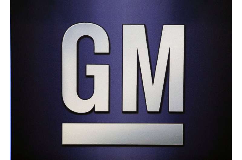 Shares of General Motors fell after it reported lower first-quarter sales in North America and China
