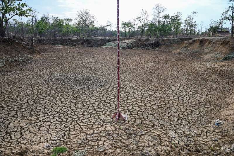 Shwe Settaw nature reserve's 20-odd lakes and ponds have all dried up