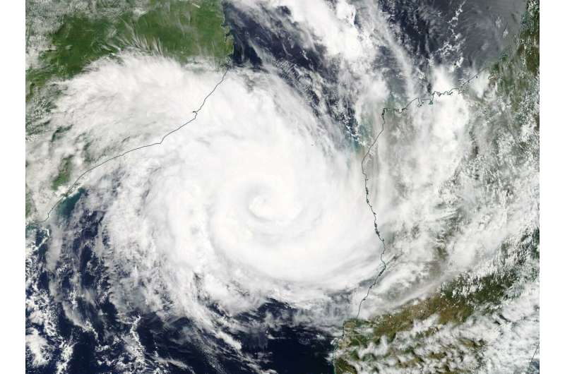 Tropical Cyclone Idai seen in Mozambique channel by NASA's Terra Satellite