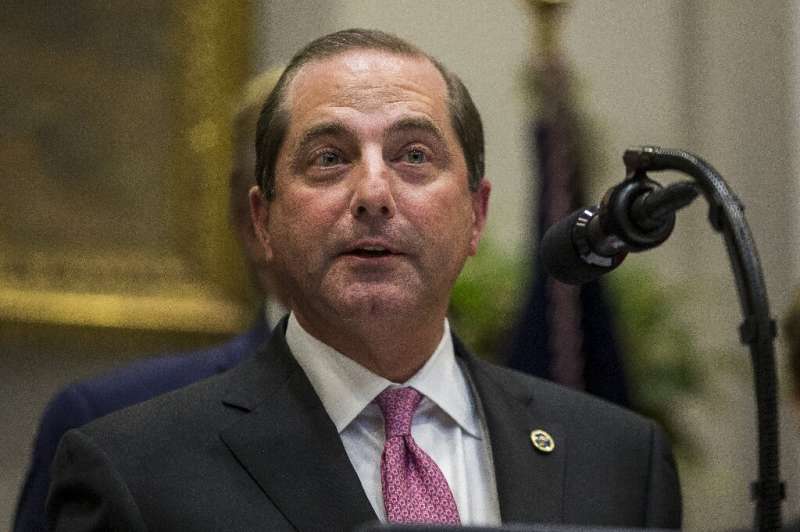 US Secretary of Health and Human Services Alex Azar is backing a plan to allow for importation of lower-price prescriptions from