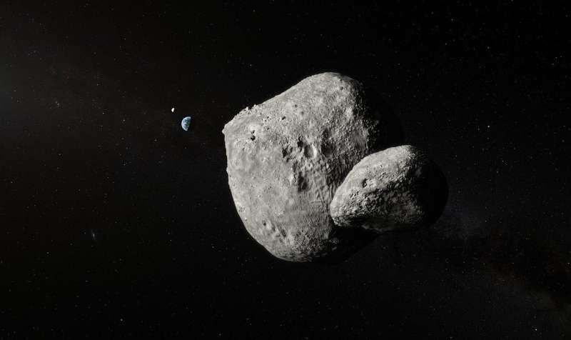 VLT observes a passing double asteroid hurtling by Earth at 70 000 km/h