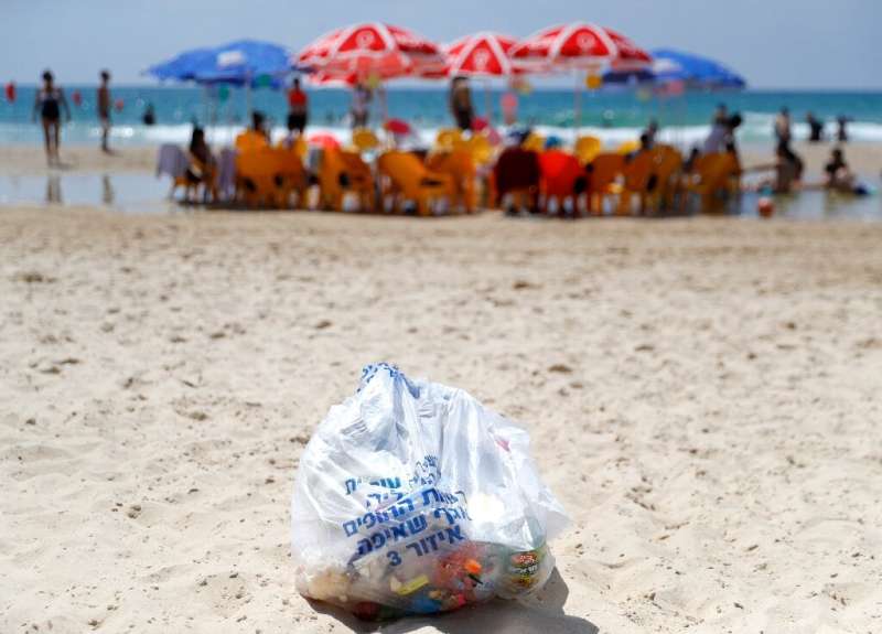 Environmental groups are trying to clean up the plastic on Israel's beaches but face a battle to break habits