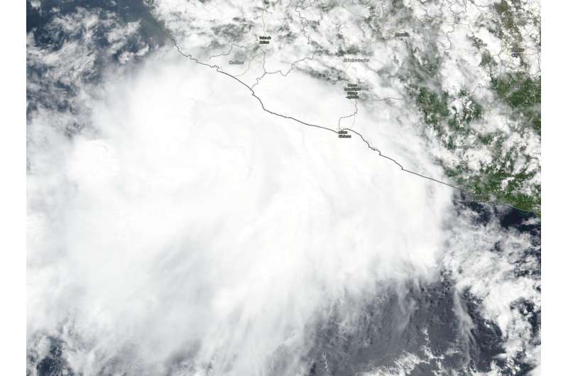 NASA-NOAA satellite finds Lorena's strong storms lashing Mexico