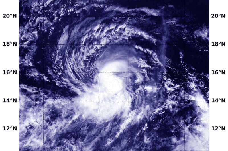NASA-NOAA satellite finds Tropical Storm Kiko staying in shape