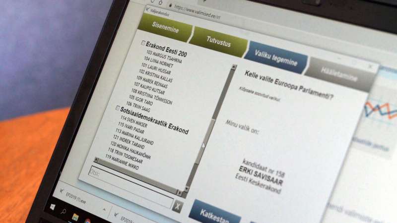 High-tech Estonia votes online for European Parliament
