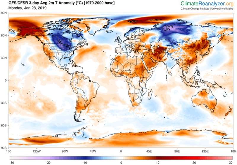 How frigid polar vortex blasts are connected to global warming