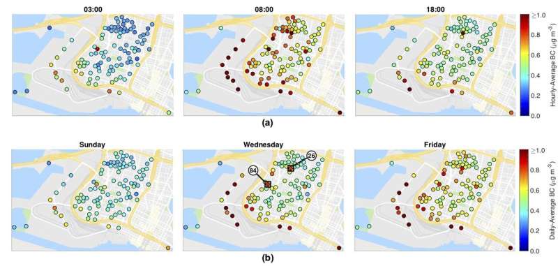 Making the invisible visible: new sensor network reveals telltale patterns in neighborhood air quality