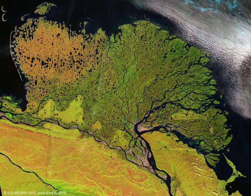 Melting ice may change shape of Arctic river deltas
