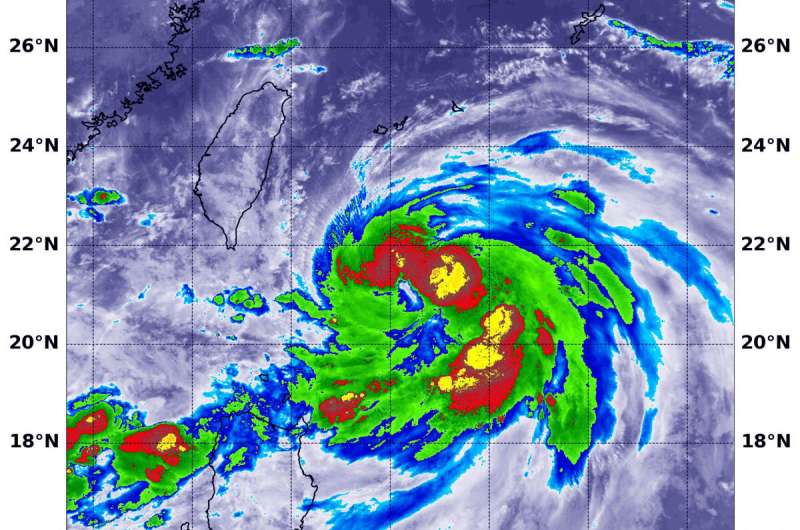 NASA infrared eye analyzes typhoon Lingling &amp;nbsp;&amp;nbsp;