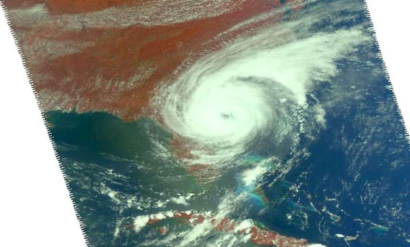 NASA measures Dorian's heavy rainfall from Bahamas to Carolinas