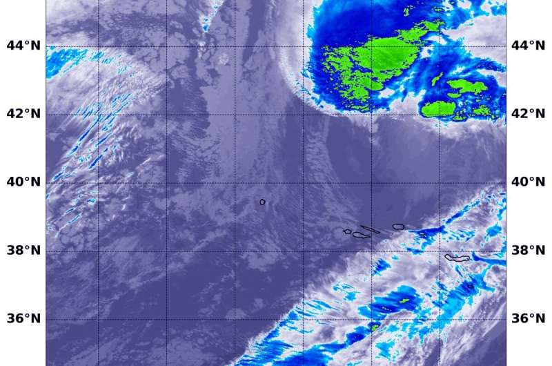 NASA tracking Extra-Tropical Storm Sebastien towards the UK