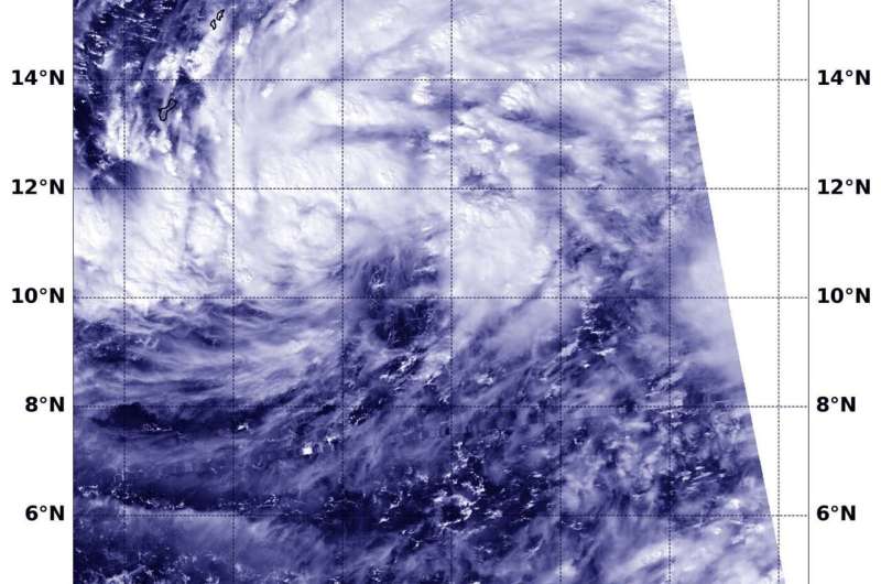 Satellite tracking Guam's Tropical Storm Kammuri